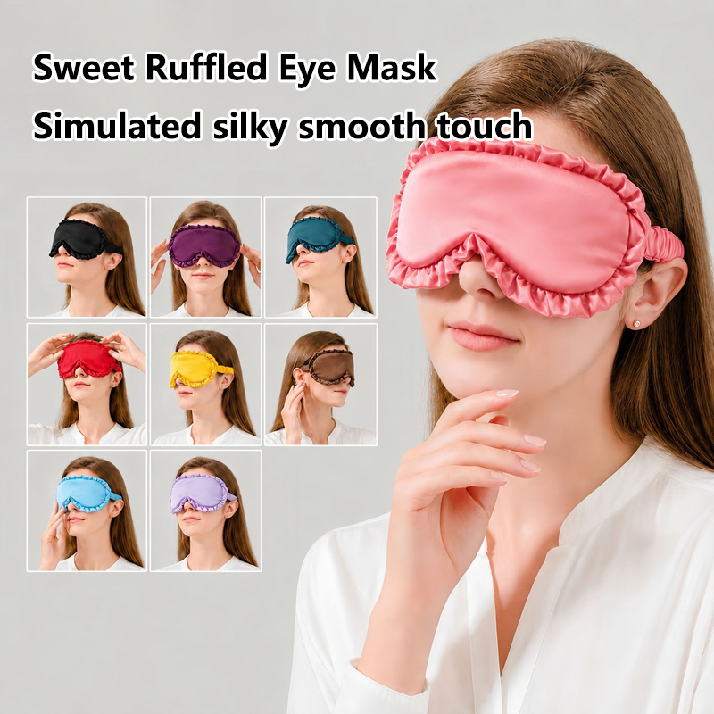 Trend Women Fashion - Fashion Solid Imitation Silk Eye Mask,