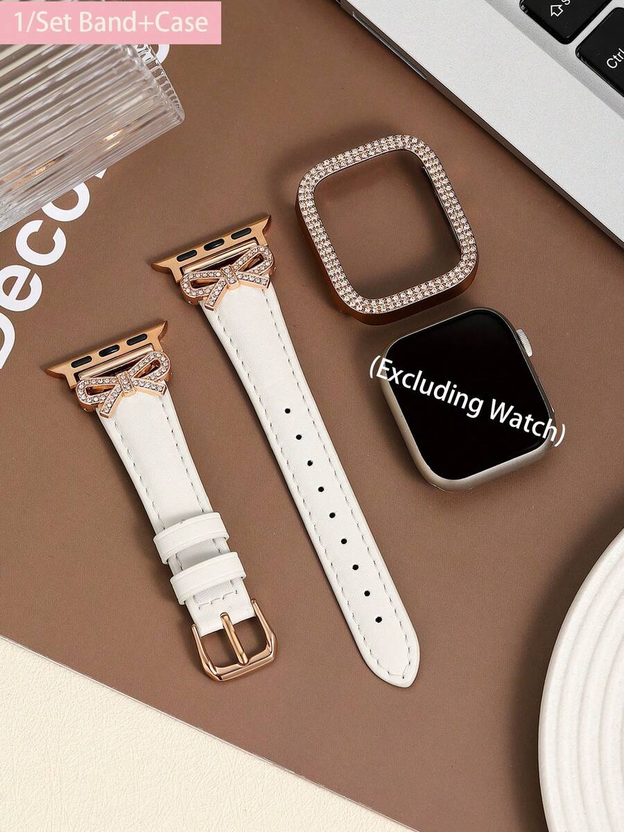 Women Fashion Over 40 - 1/Set Luxury Rose Gold Diamond Bow