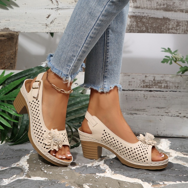 Women Chunky Heel Sandals Summ - Women Fashion Trend 2026 评论和价格