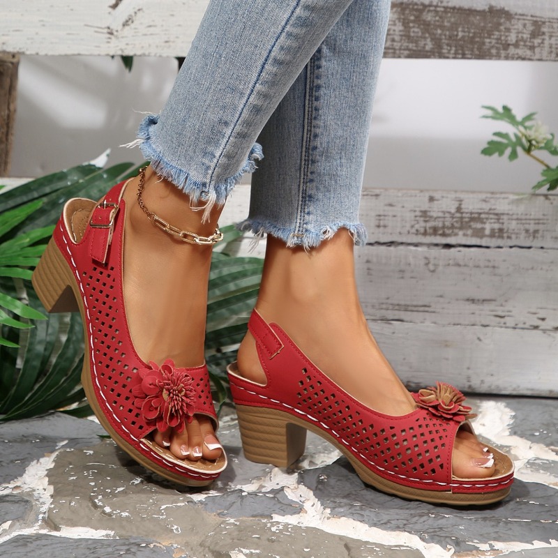 Women Chunky Heel Sandals Summ - Women Fashion Trend 2026 评论和价格