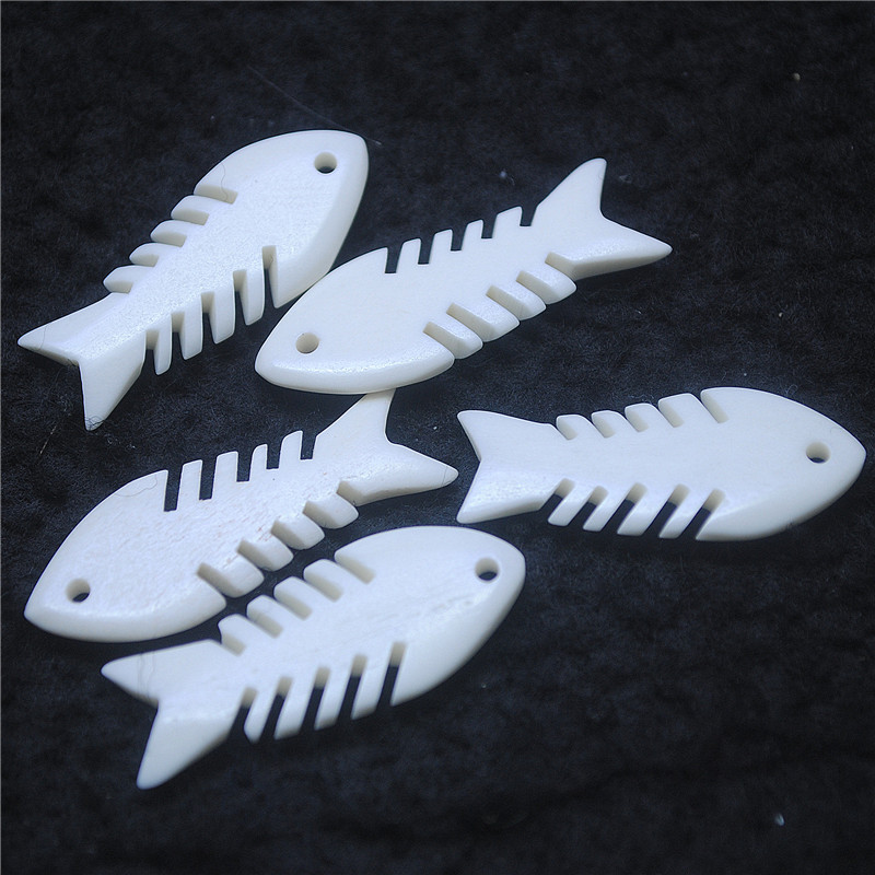 5PCS New White Bone Pendants 3 - Women Fashion Nz 评论和价格