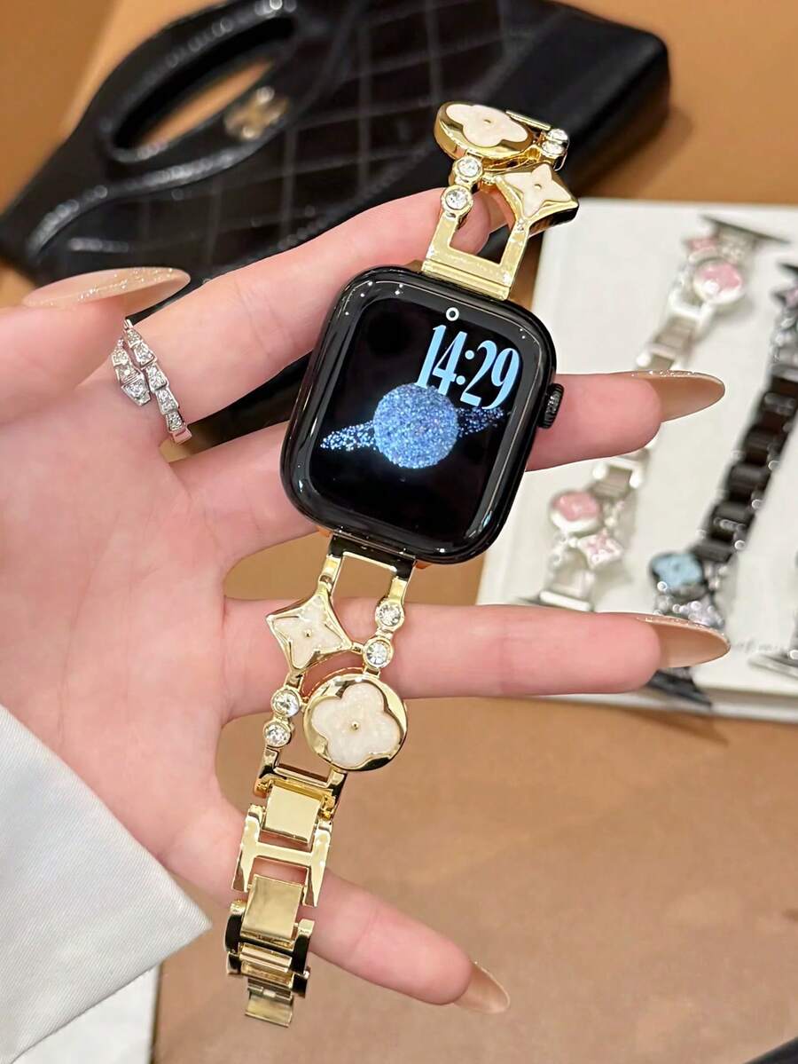1pc Rose Gold Triple Row Diamo - Women Fashion Over 40 评论和价格