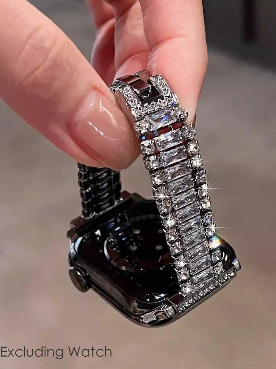 1pc Rose Gold Triple Row Diamo - Women Fashion Over 40 评论和价格