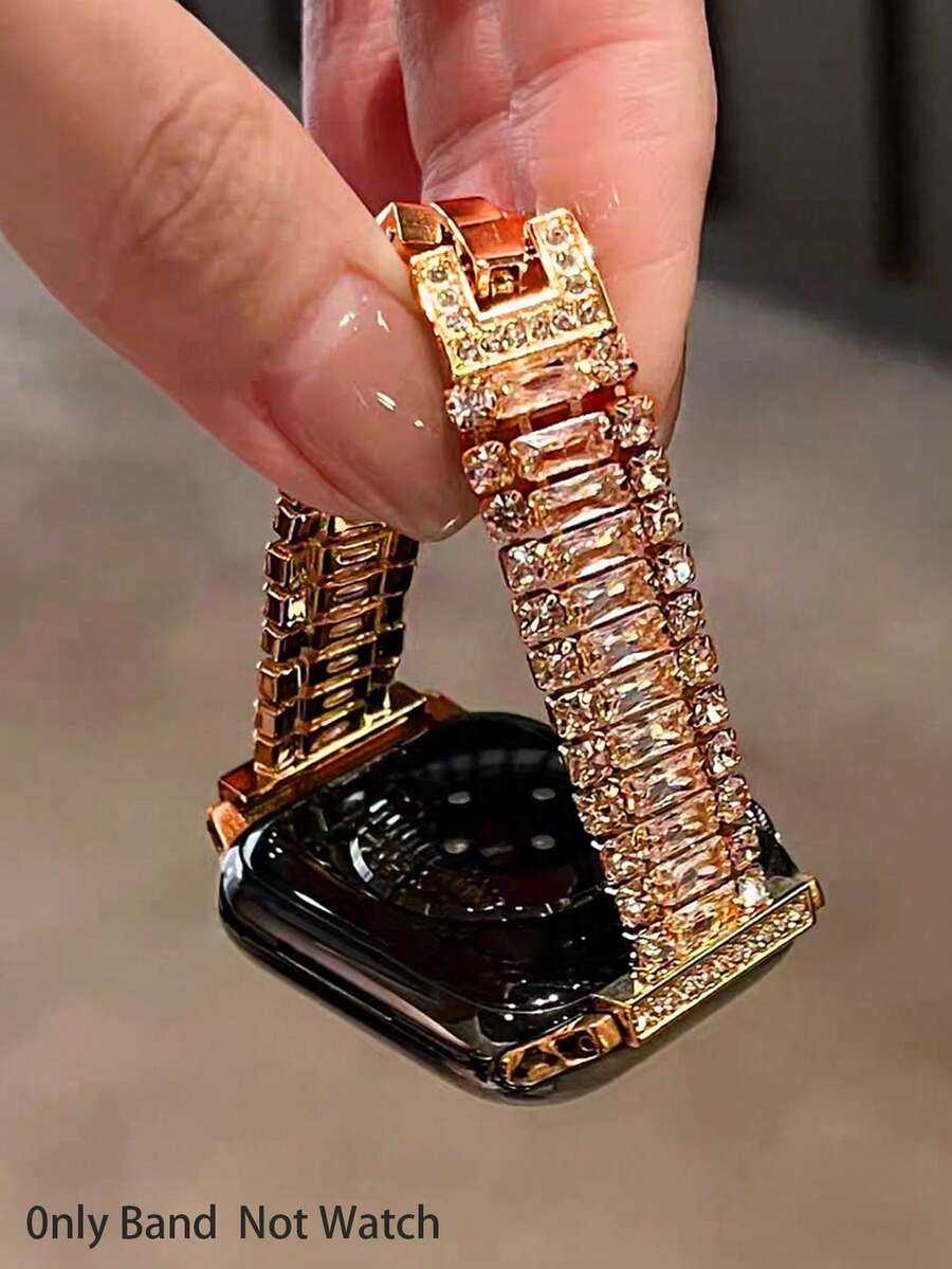 1pc Rose Gold Triple Row Diamo - Women Fashion Over 40 评论和价格