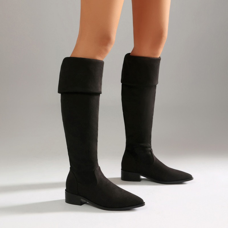 Fashion Black Thick High Heels - Women Fashion Over 40 评论和价格
