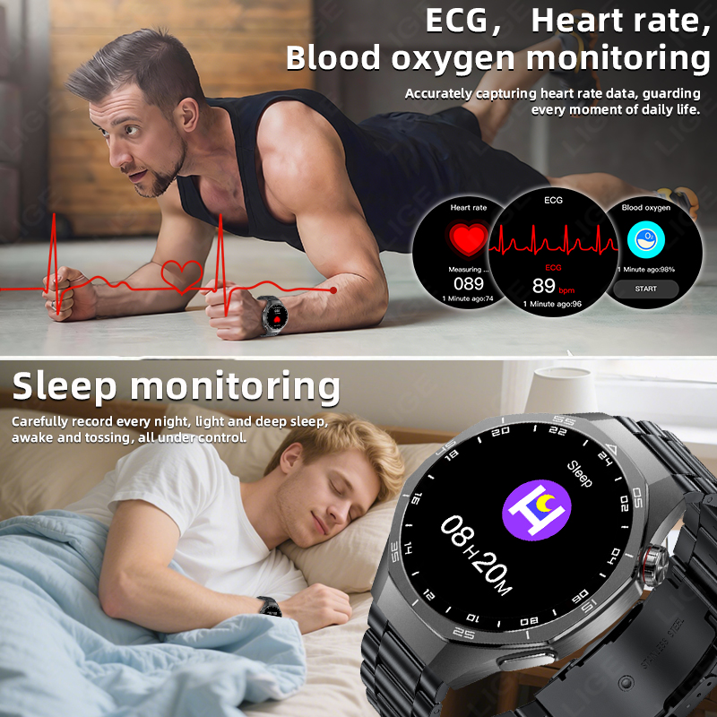 LIGE ECG Smart Watch For Andro - Women Fashion Week 2026 评论和价格