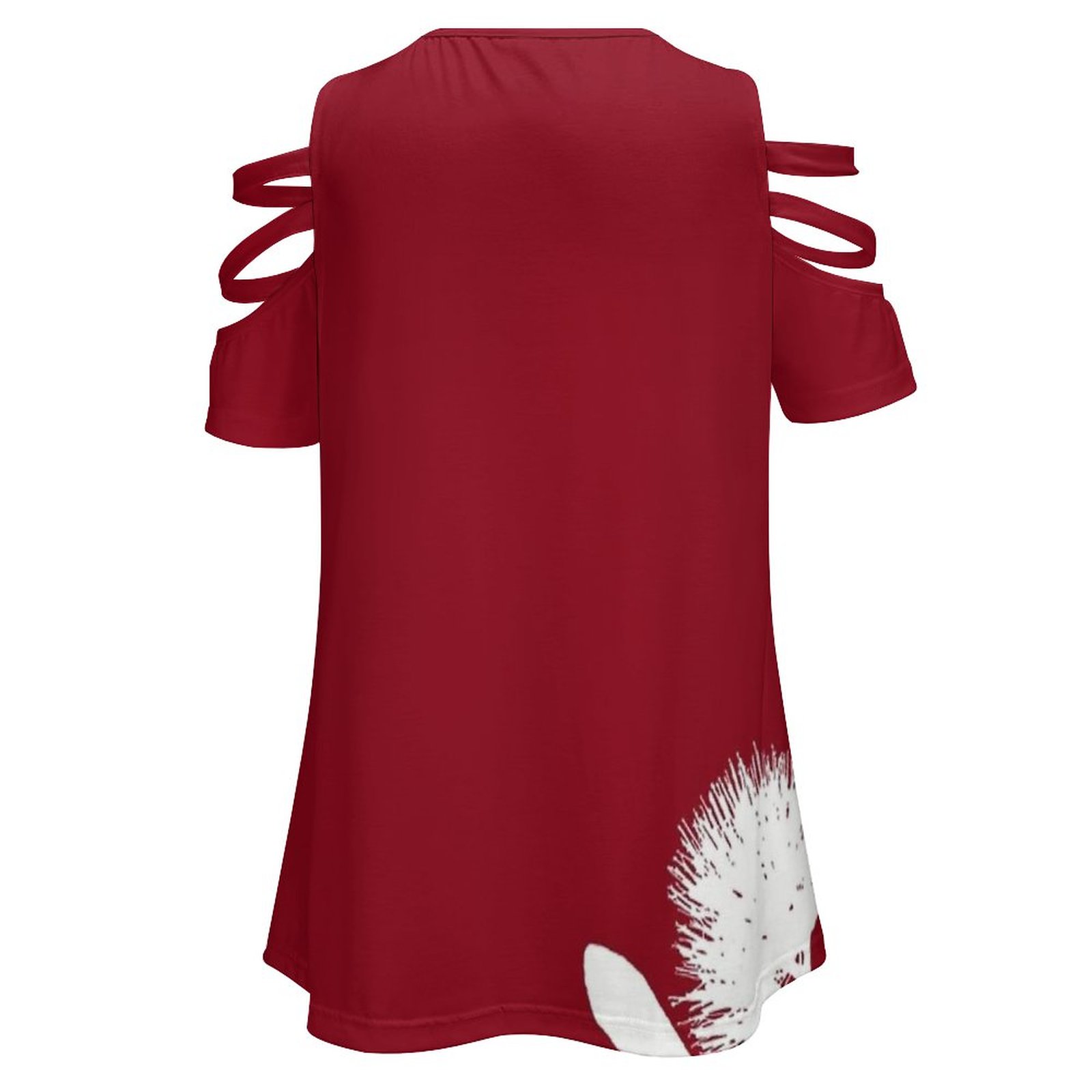 Pohutukawa-White On Red Women  - Women Fashion Nz 评论和价格
