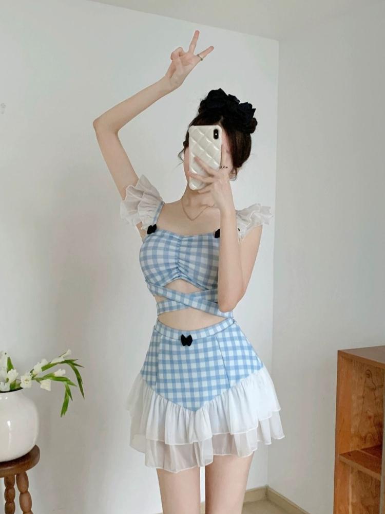 Ladies Slimming Halter Bathing - Women Fashion Korean 评论和价格