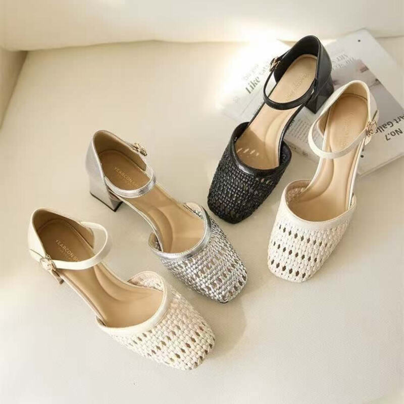 Fashion Woven Hollow Chunky Ro - Women'S Fashion Brands 评论和价格
