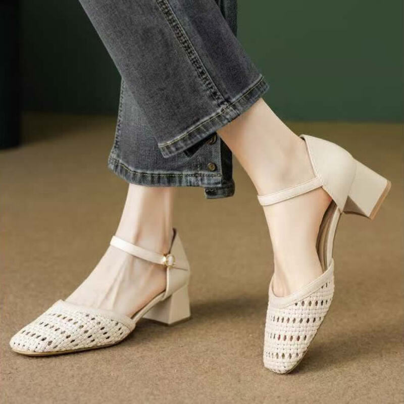 Fashion Woven Hollow Chunky Ro - Women'S Fashion Brands 评论和价格
