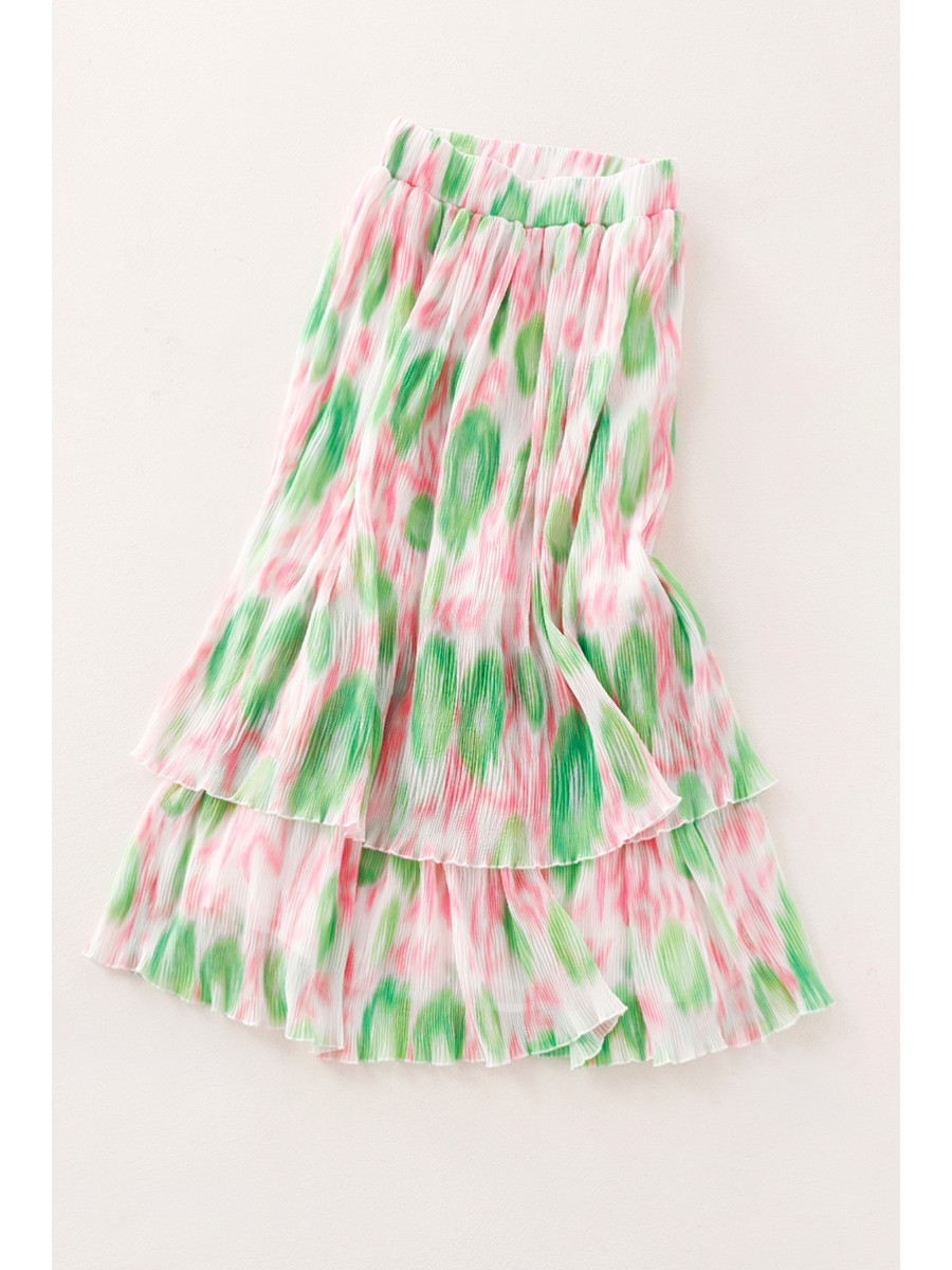 2026 Fashion Sweet Floral Prin - Pleated Skirt Women 评论和价格