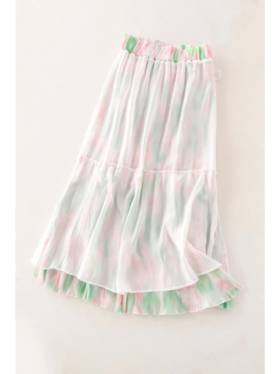 2026 Fashion Sweet Floral Prin - Pleated Skirt Women 评论和价格