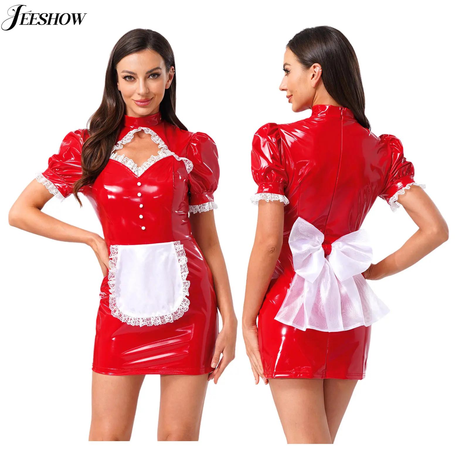 Womens French Maid Costume Pat - Bodycon Dress Women 评论和价格