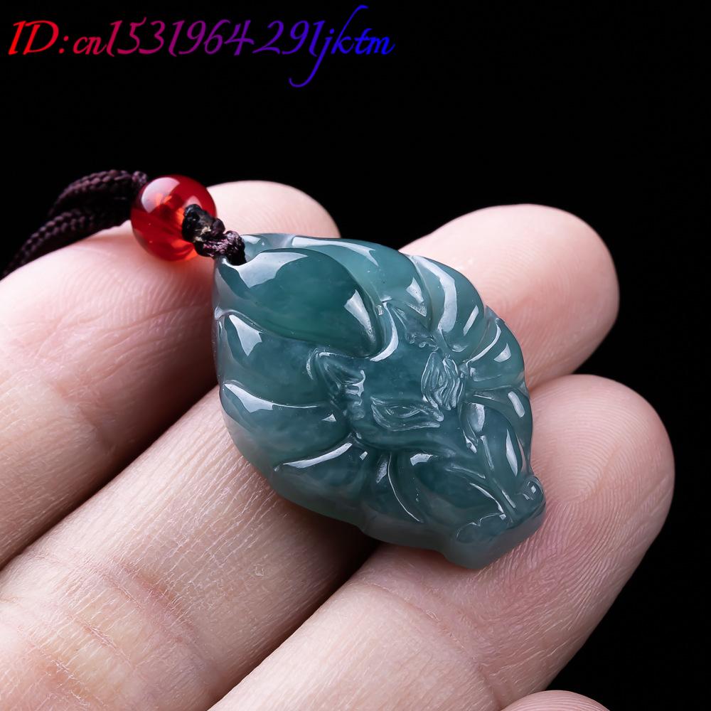 Natural Burmese Jadeite Fox Pe - Trend Women Fashion 评论和价格