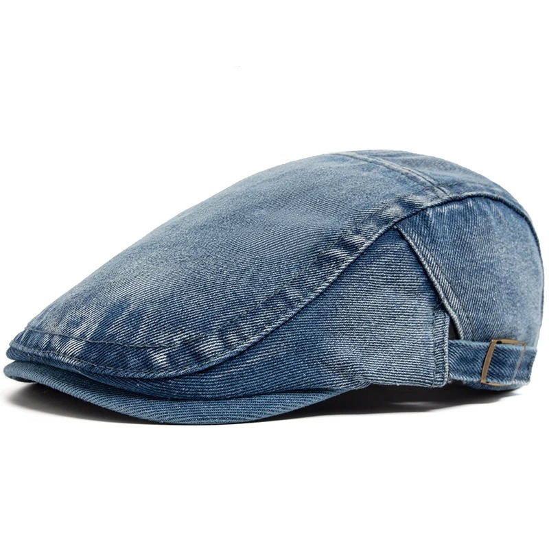 Adjustable Denim Cotton Beret  - Women Fashion Nz 评论和价格