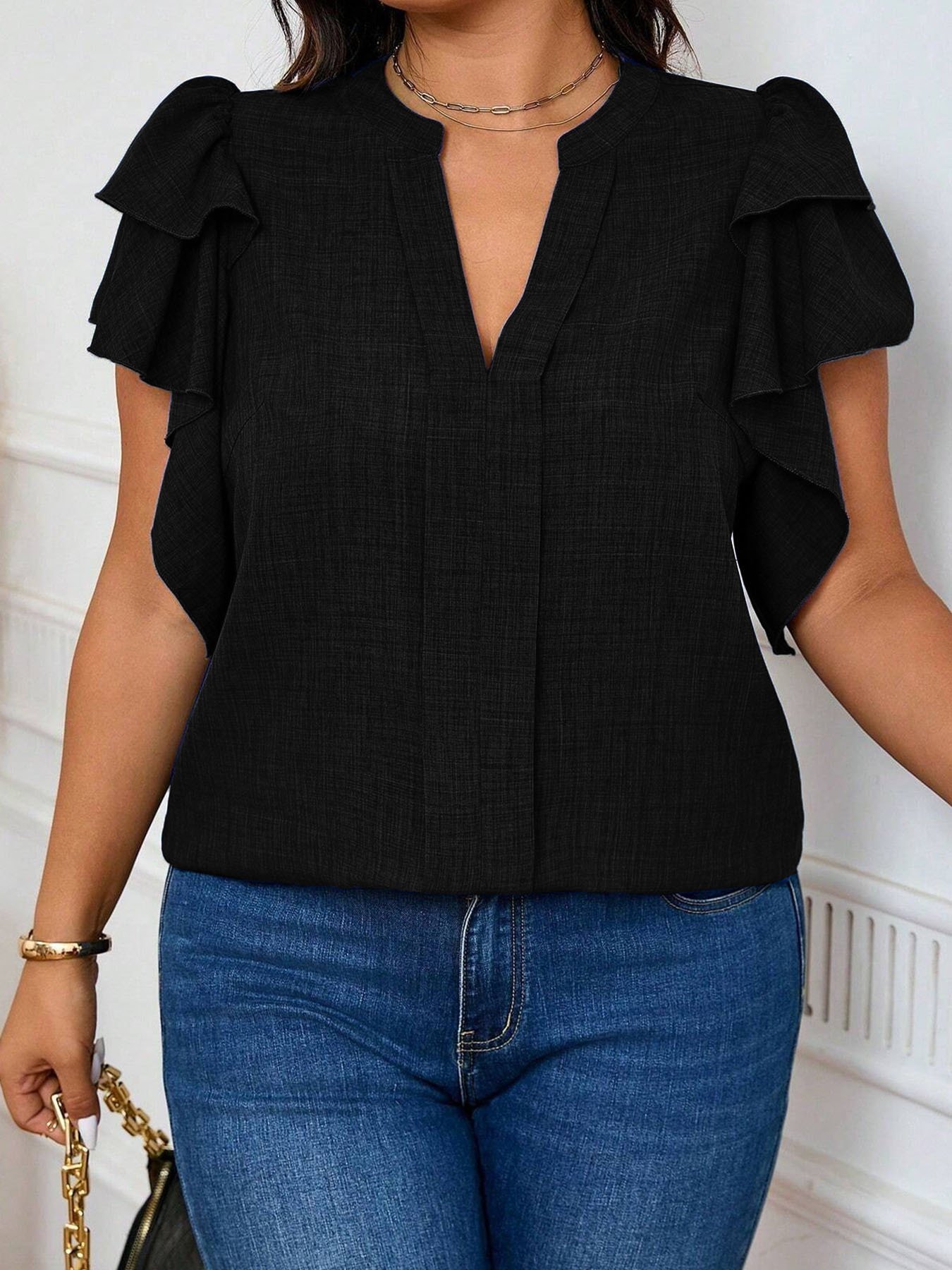 Women's Plus-Size Elegant Tier - Women'S Fashion Jersey 评论和价格