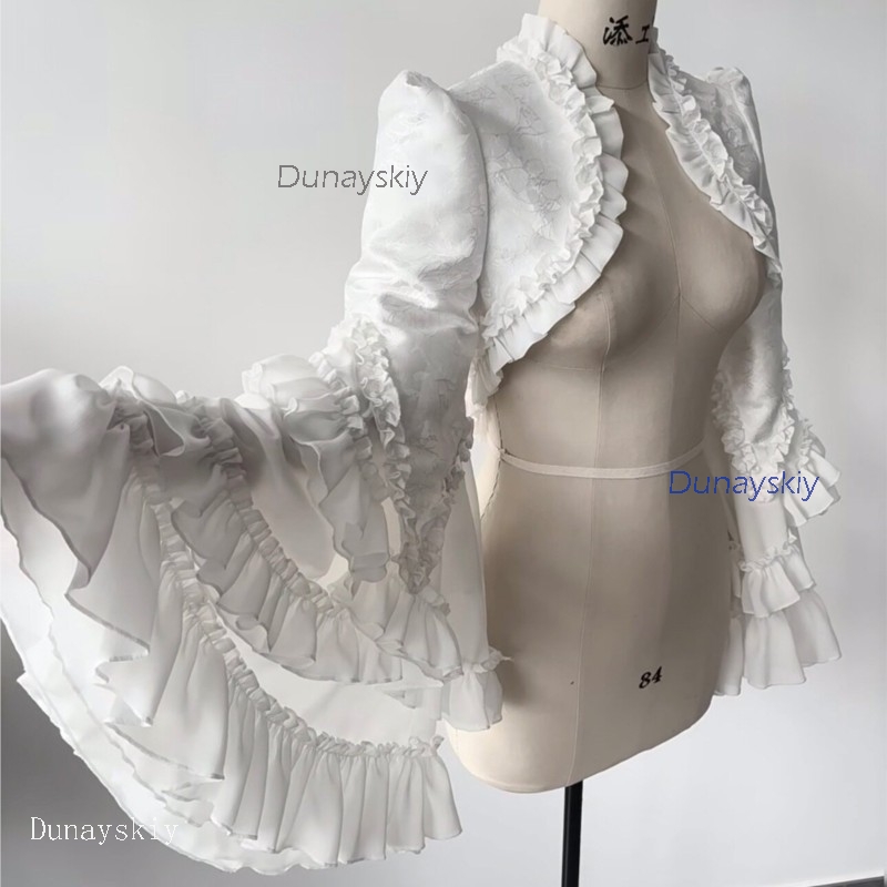 Gothic Party Vampire Lolita Ou - Puff Sleeve Blouse 评论和价格