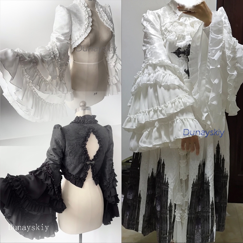 Gothic Party Vampire Lolita Ou - Puff Sleeve Blouse 评论和价格