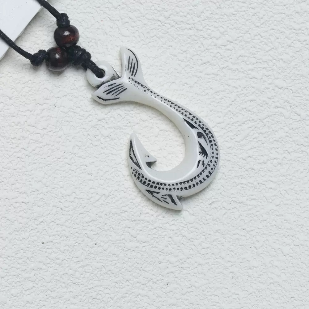 NZ Maori Fish Hook Charm Neckl - Women Fashion Nz 评论和价格