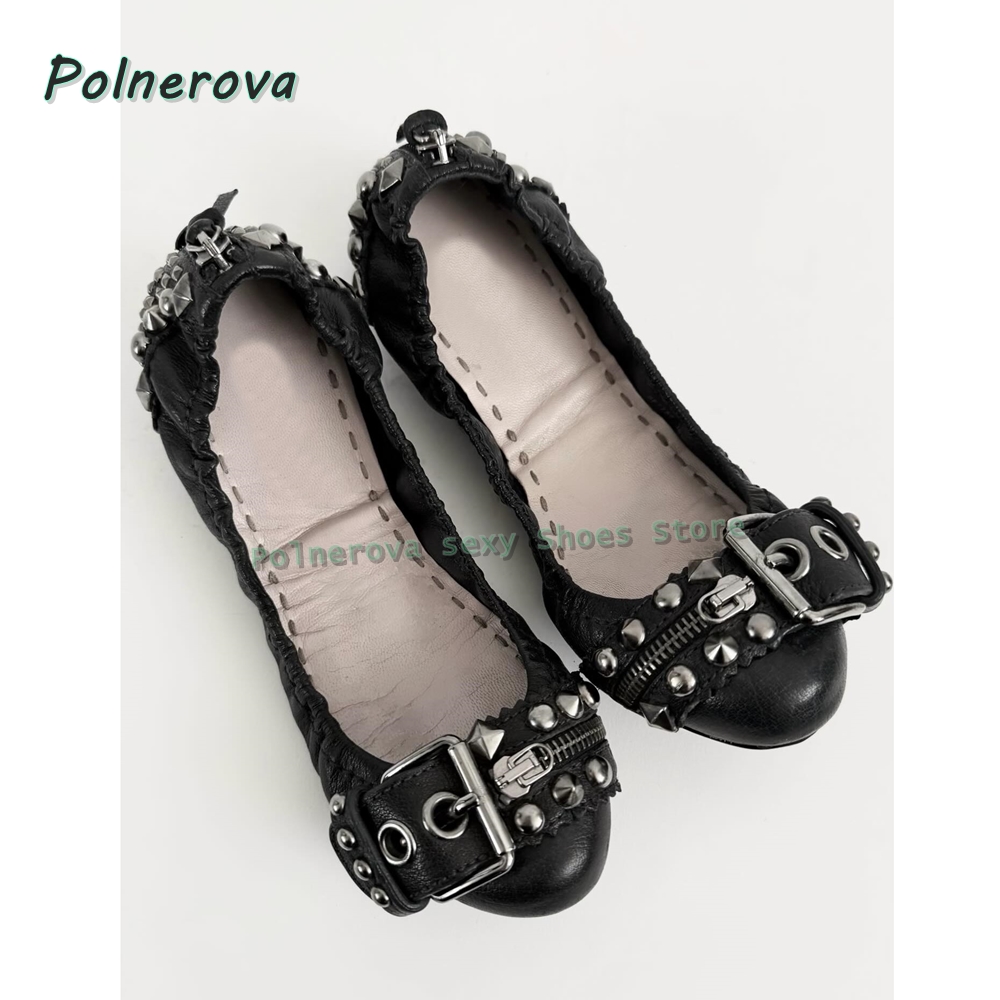 Rivet Belt Buckle Mary Jane Sh - Women Fashion Trend 2026 评论和价格