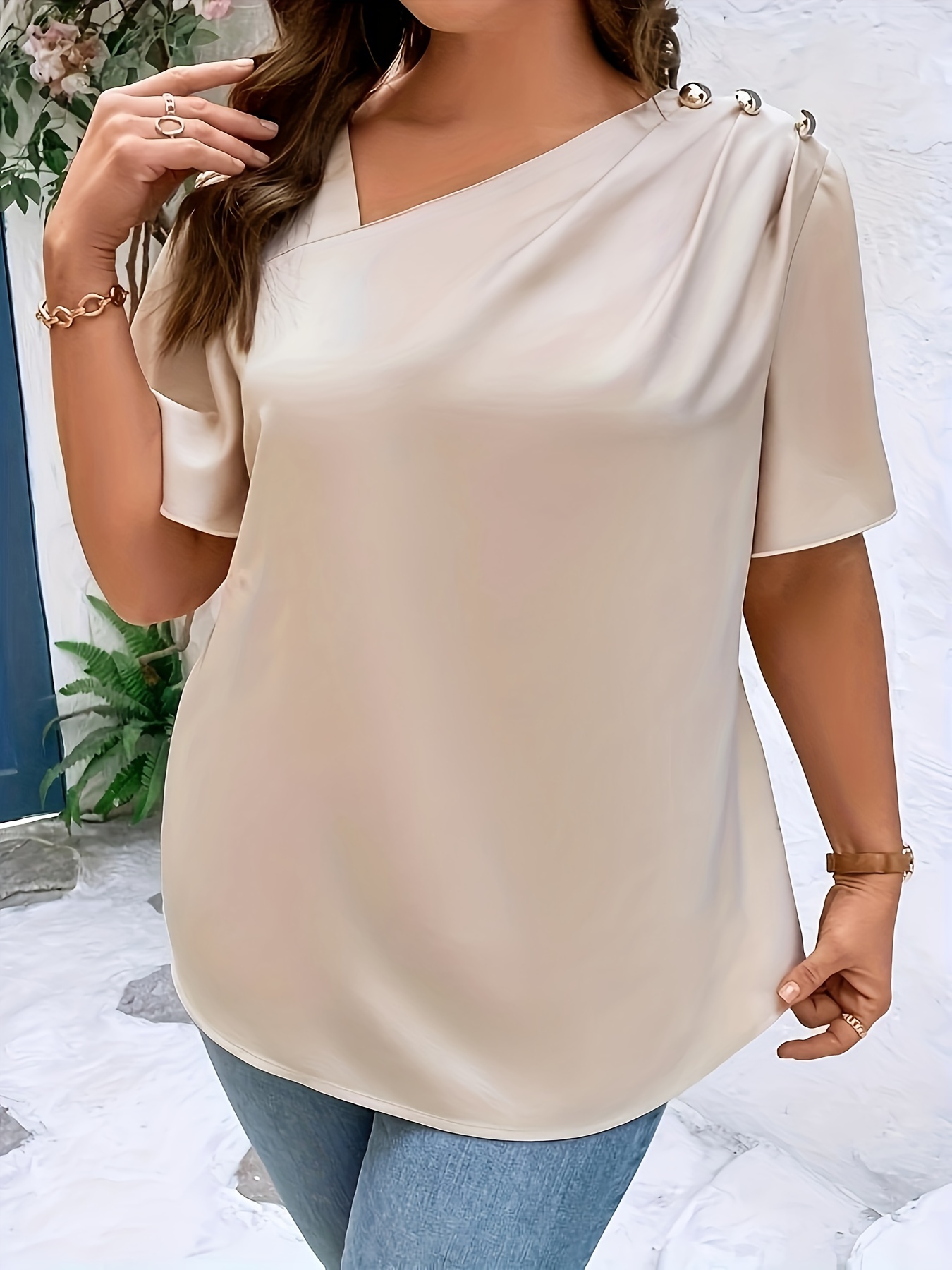 Plus SizeTemperament Blouse Ca - Women'S Fashion Jersey 评论和价格