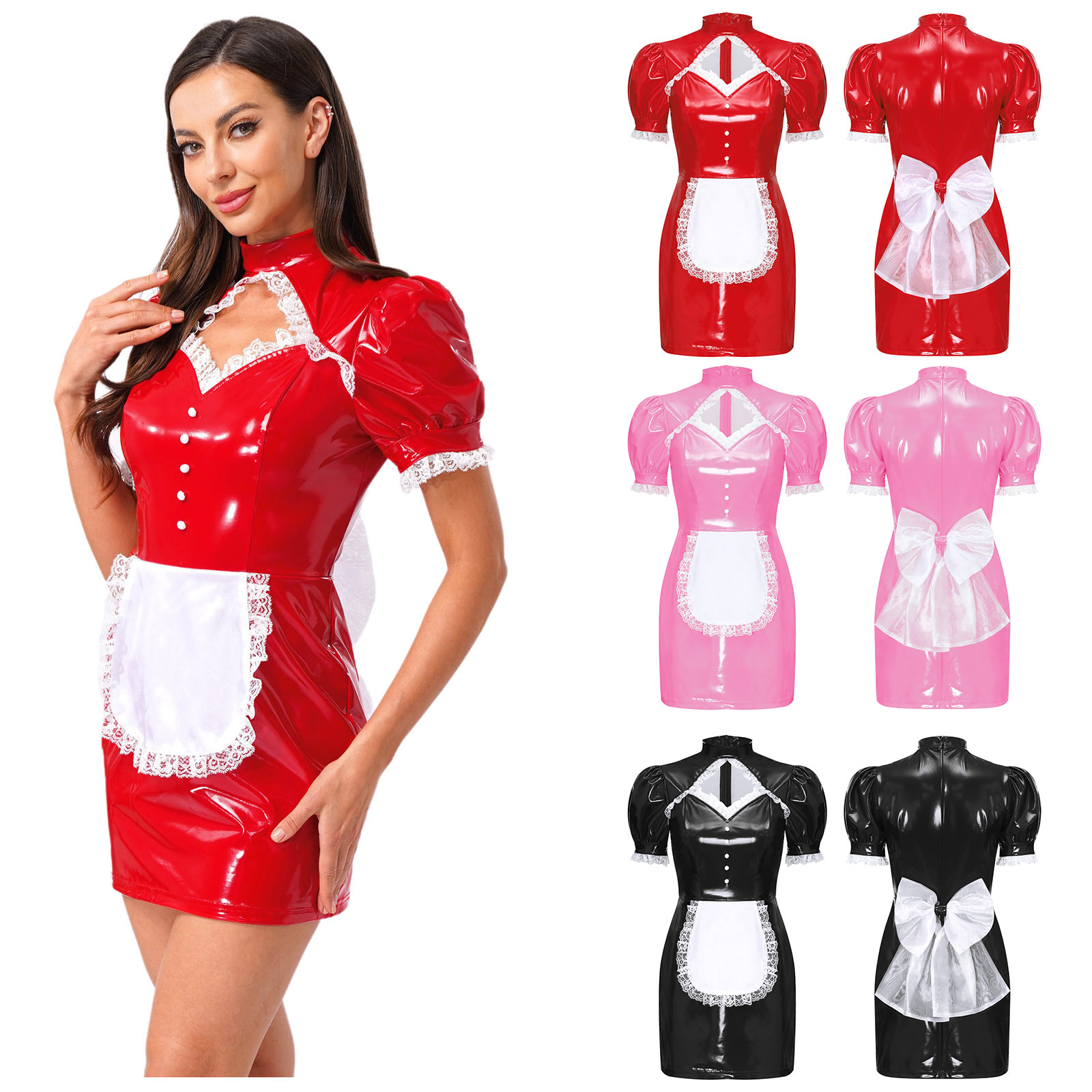 Women Halloween Maid Uniform G - Bodycon Dress Women 评论和价格