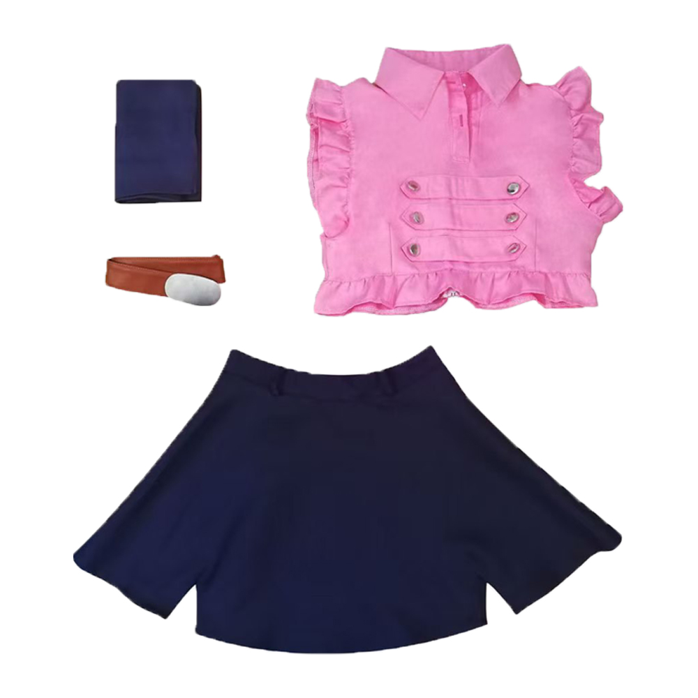 Elizabeth Liones Cosplay Costu - Belted Shirt Dress 评论和价格