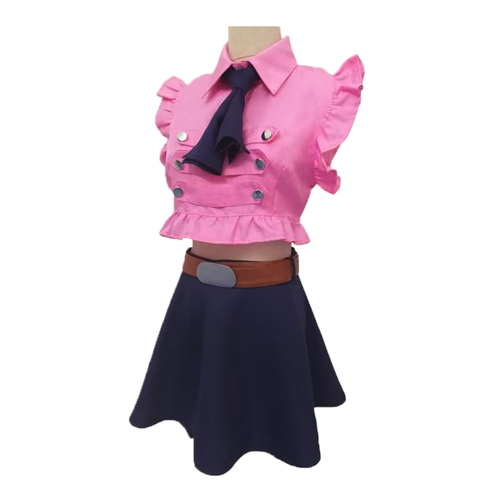 Elizabeth Liones Cosplay Costu - Belted Shirt Dress 评论和价格