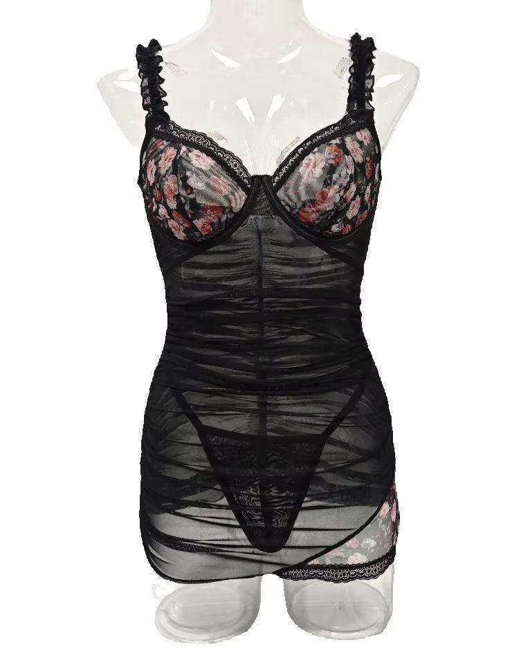 Women Lace Lingerie Dress Ruff - Bodycon Dress Women 评论和价格