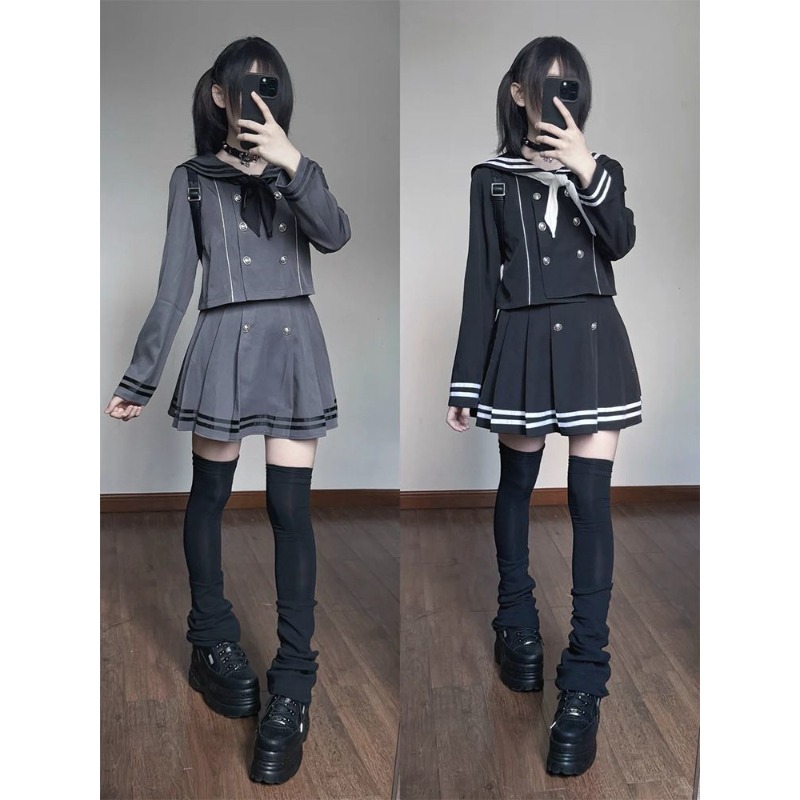 Japanese Subculture Retro Cosp - Pleated Skirt Women 评论和价格