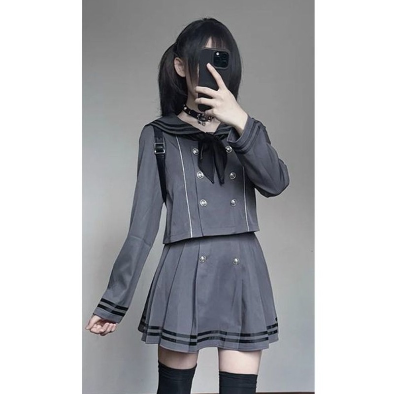Japanese Subculture Retro Cosp - Pleated Skirt Women 评论和价格