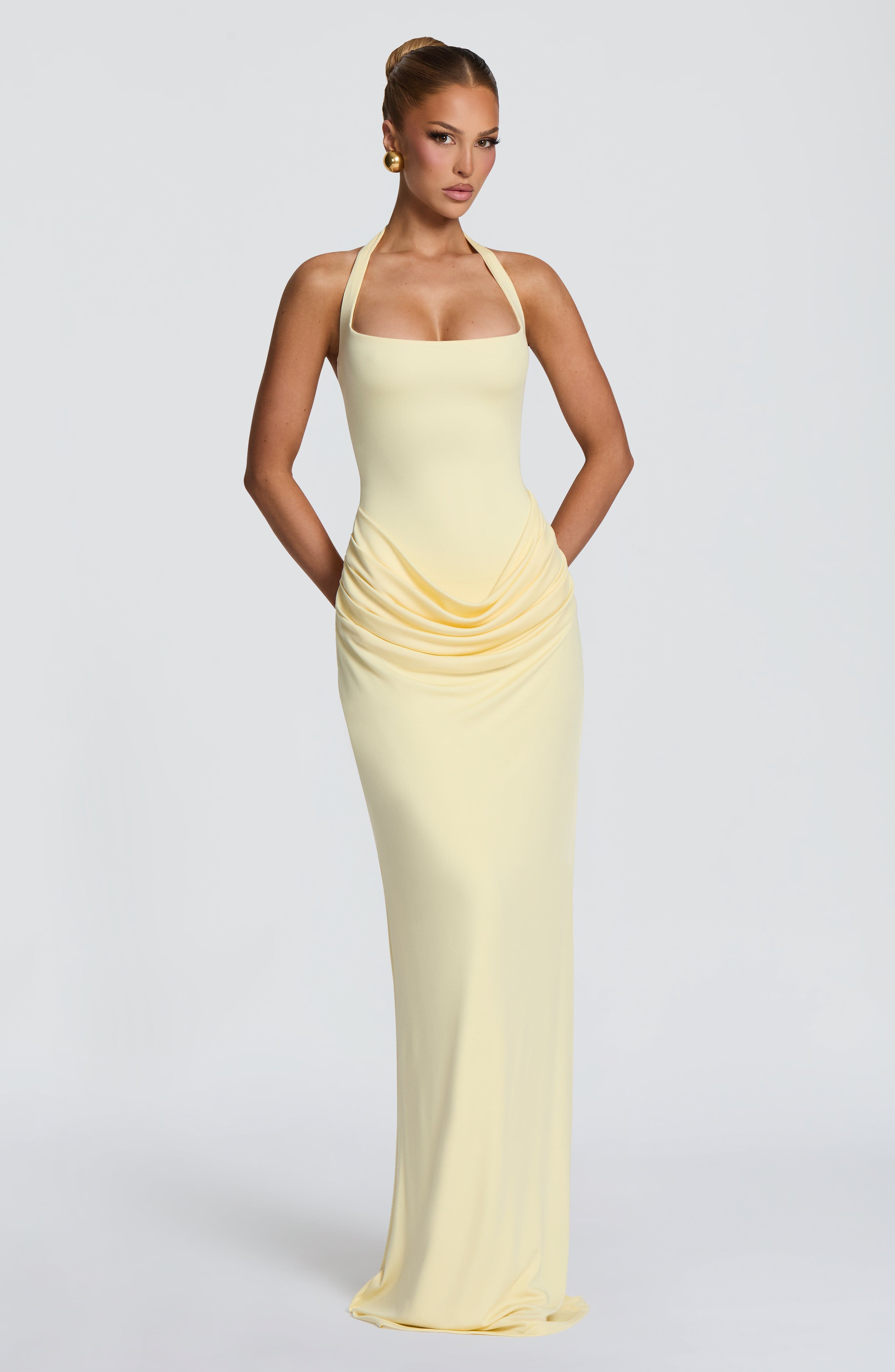 Halter Square Neck Maxi Dress  - Bodycon Dress Women 评论和价格