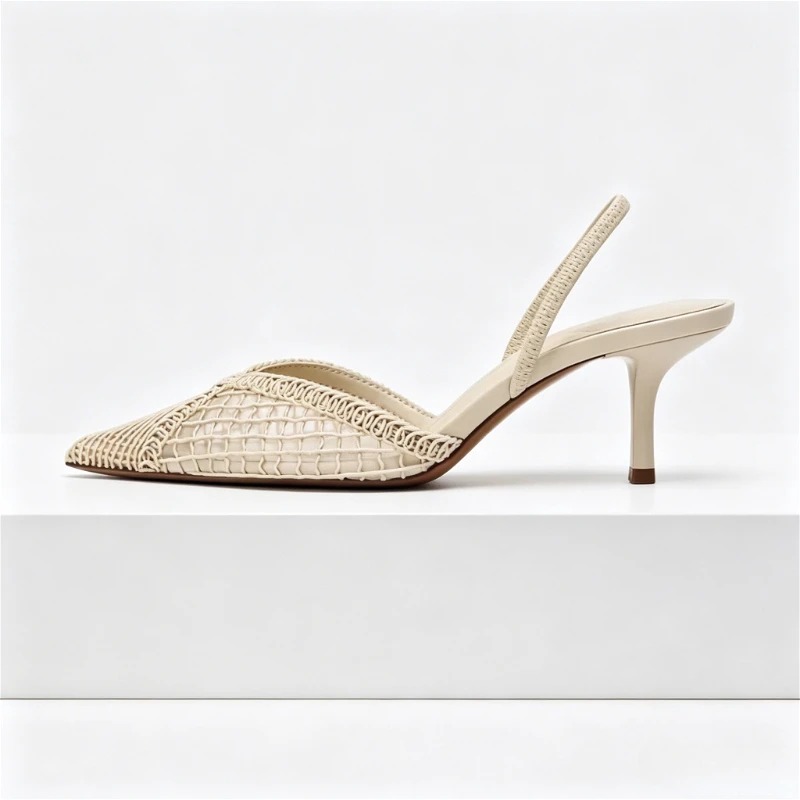 Mesh Woven Heeled Sandals Wome - Women'S Fashion Brands 评论和价格